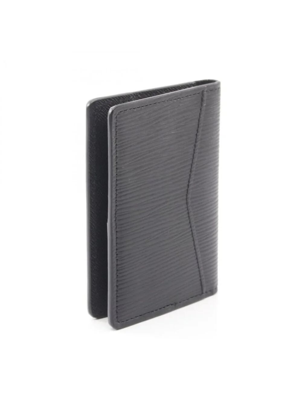 Louis Vuitton Card Case Organizer de Poche Noir Leather